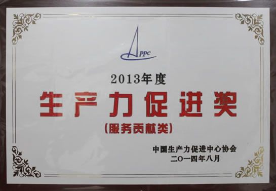 2013年度生產(chǎn)力促進(jìn)獎