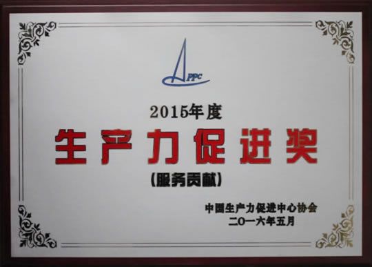 2015年度生產(chǎn)力促進(jìn)獎